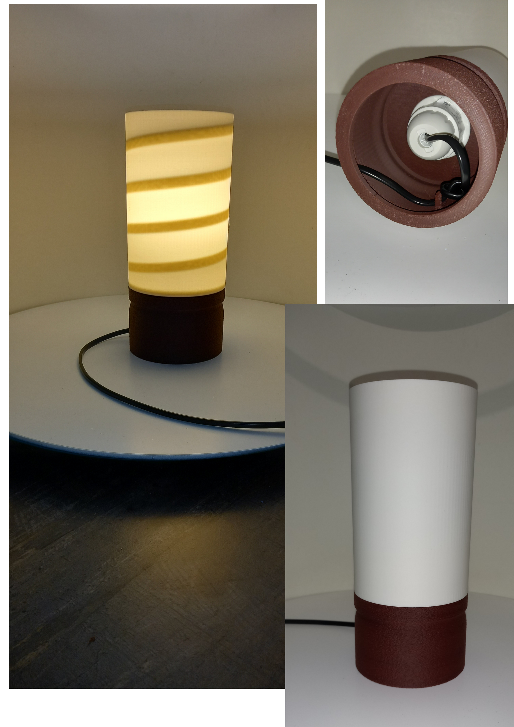 Lampe décorative imprimée en 3D