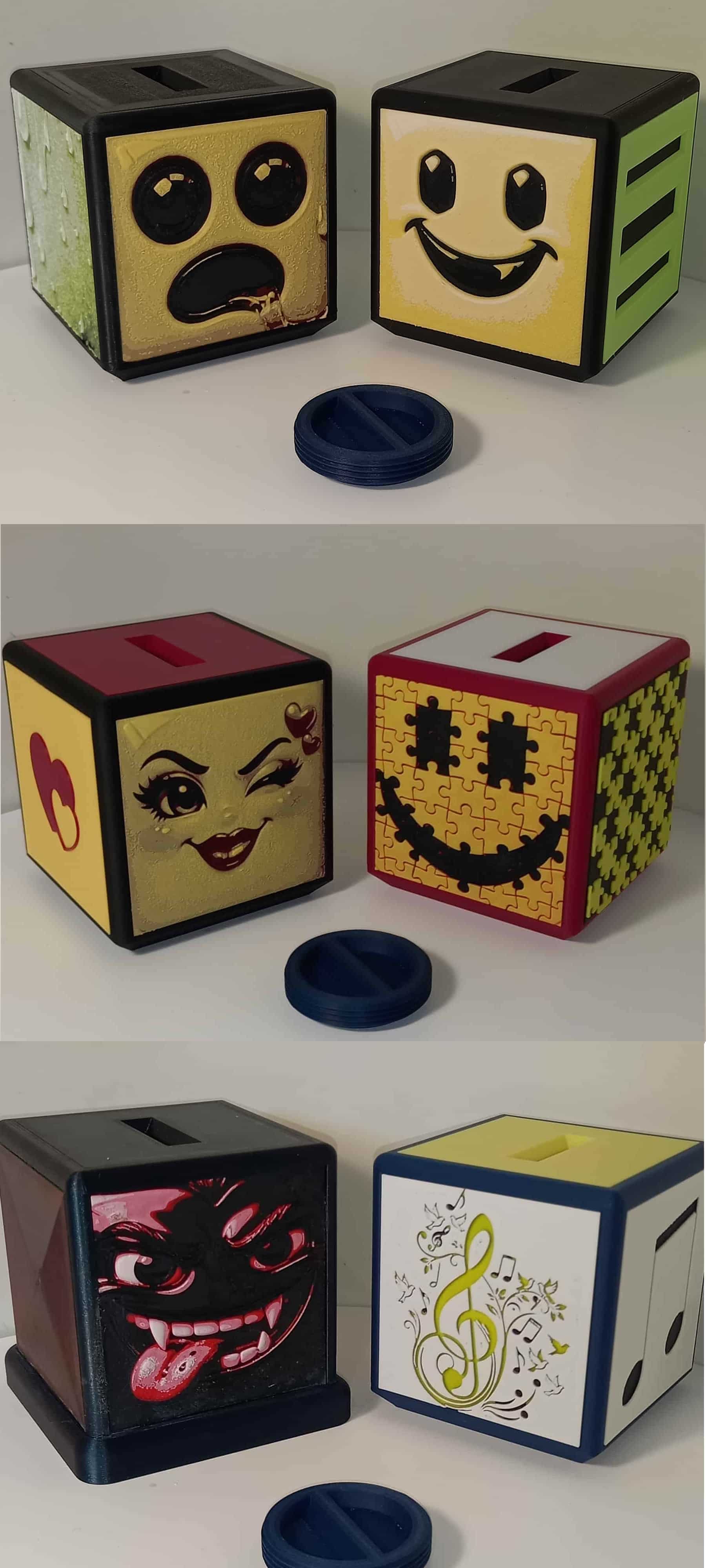 Tirelire cube